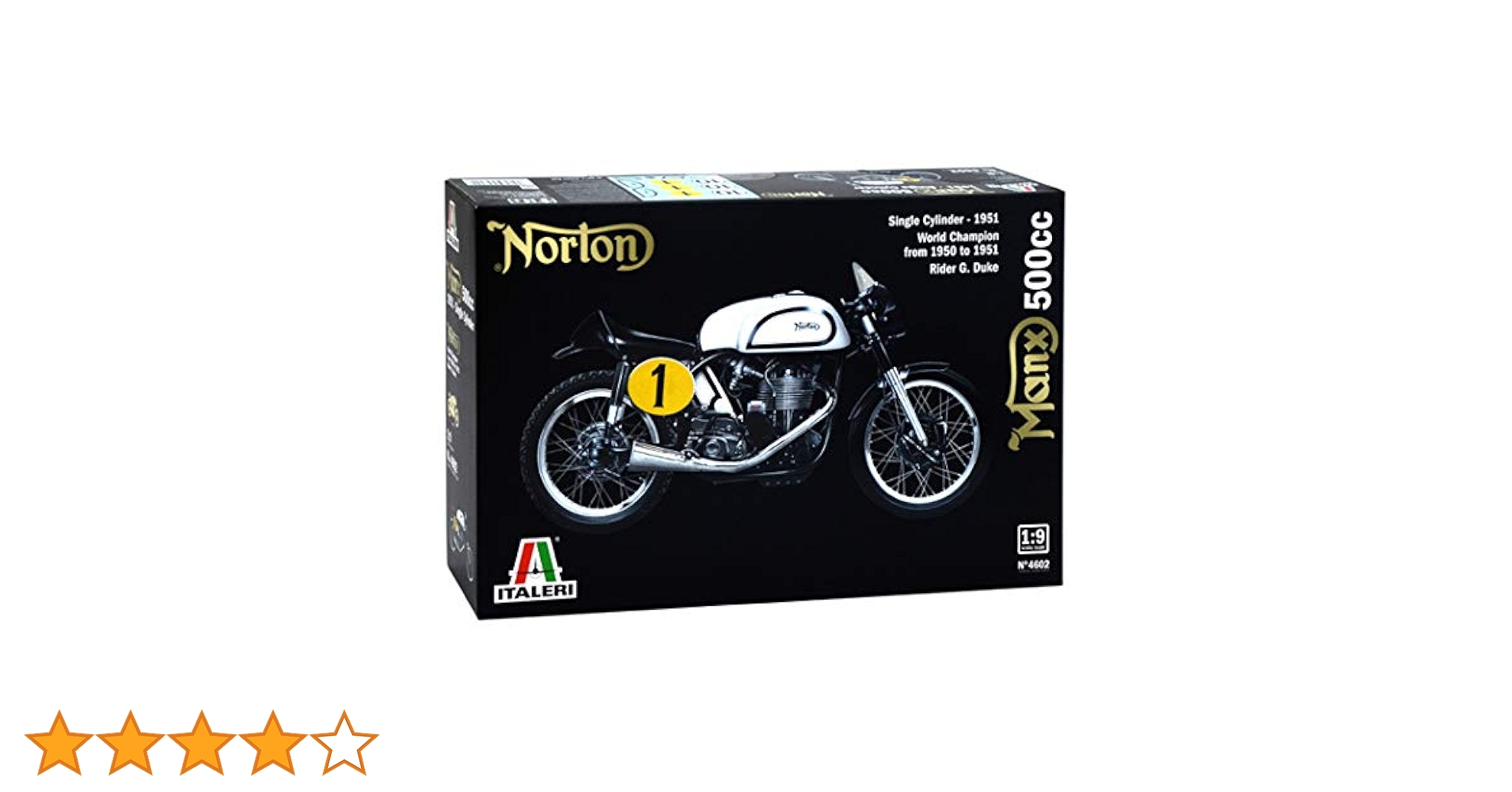Amazon.co.jp: イタレリ 1/9 ノートン マンクス 500cc 1951